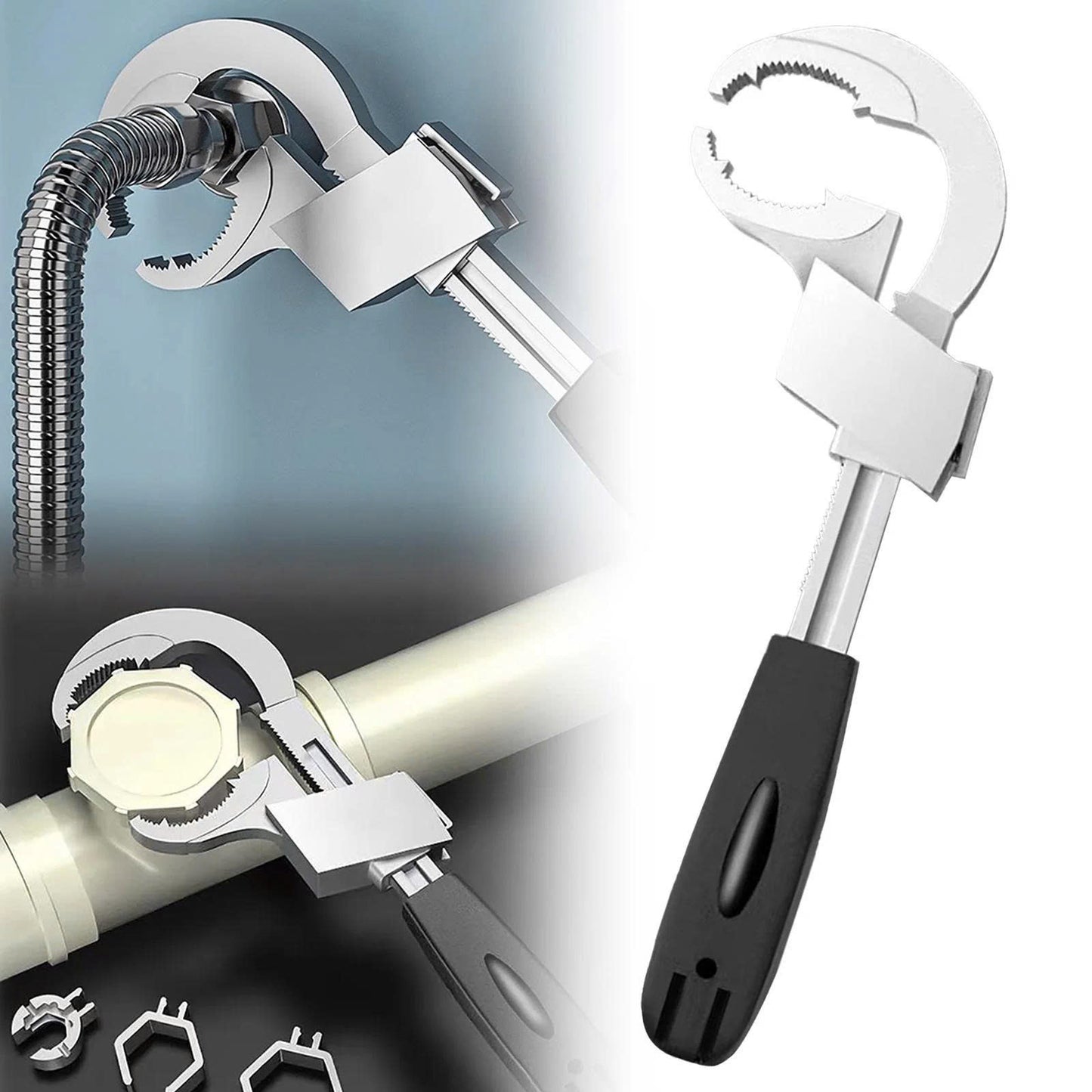 Universal Multi-Function Wrench for Faucet, Pipe & Sanitary Repairs