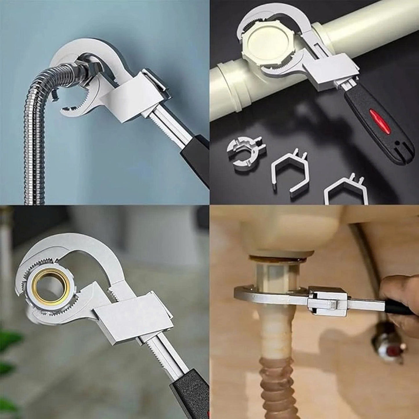 Universal Multi-Function Wrench for Faucet, Pipe & Sanitary Repairs